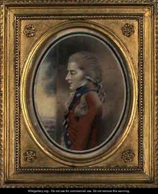 Portrait of an Officer possibly Prince Edward Augustus Duke of Kent 1767-1820 - John Downman