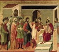 Maesta Jesus before Herod - Buoninsegna Duccio di