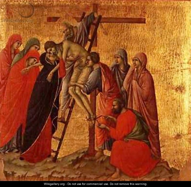 Maesta Descent from the Cross - Buoninsegna Duccio di