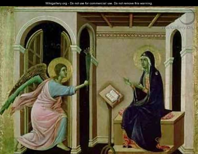 Angel Announcing the Death of Our Lord to Mary - Buoninsegna Duccio di