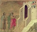 Maesta Christ Appearing on the Road to Emmaus - Buoninsegna Duccio di