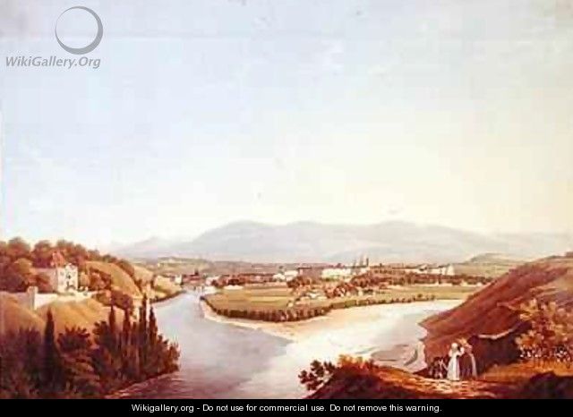 View of Geneva from the Confluence of the Rhone and the Arve - Jean Dubois