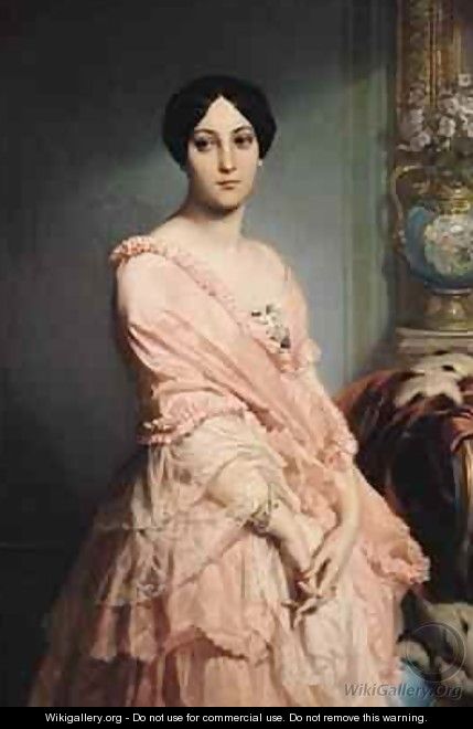 Portrait of Madame F - Edouard Louis Dubufe