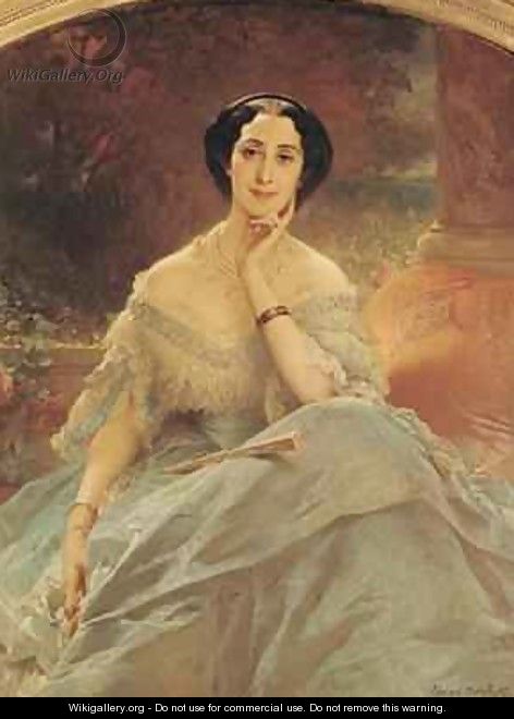 Portrait of the Countess of Hallez Claparede - Edouard Louis Dubufe