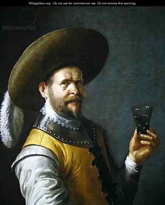 A self portrait of the artist - Joost Cornelisz. Droochsloot
