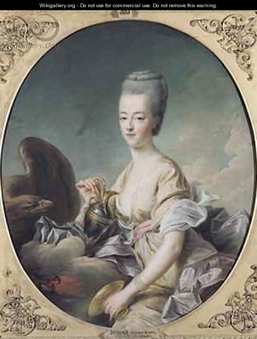The Dauphiness Marie Antoinette 1755-93 as Hebe - Francois-Hubert Drouais