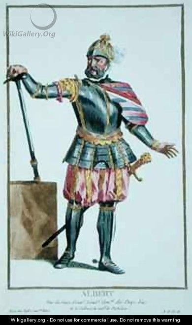 Albert the Bold 1443-1500 Duke of Saxony from Receuil des Estampes representant les Rangs et les Dignites suivant le Costume de toutes les Nations existantes - Pierre Duflos