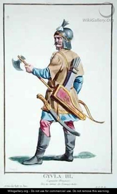 Gyula III from Receuil des Estampes Representant les Rangs et les Dignites suivant le Costume de toutes les Nations existantes - Pierre Duflos
