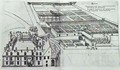 Plan of the enclosed gardens and Chateau de Gaillon - J. Androuet (du Cerceau) Ducerceau