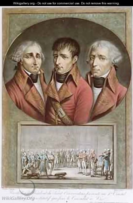 Portrait of the Three Consuls of the Republic and Barthelemy Presenting the Consitutional Act Proclaiming Napoleon I as Emperor for Life to the Premier Consul - (after) Duplessis-Bertaux, Jean