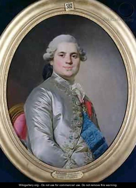 Portrait of Louis of France 1755-1824 Count of Provence future King Louis XVIII - Joseph Siffrein Duplessis