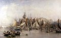 Billingsgate First Day of Oysters Early Morning - Edward Duncan
