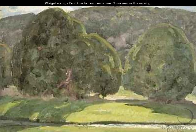 Sunlight and Cedars - W. Herbert Dunton