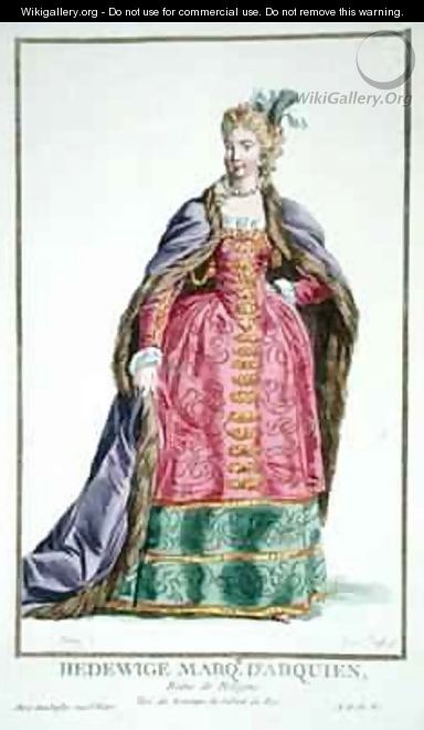 Hedwige Marquise dArquien 1373-99 Queen of Poland - Pierre Duflos