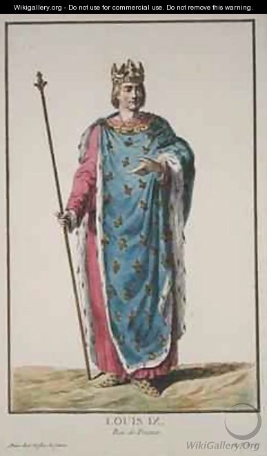 Louis IX 1214-70 King of France - Pierre Duflos