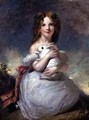 Portrait of Dora Louisa Grant holding a rabbit - William Dyce