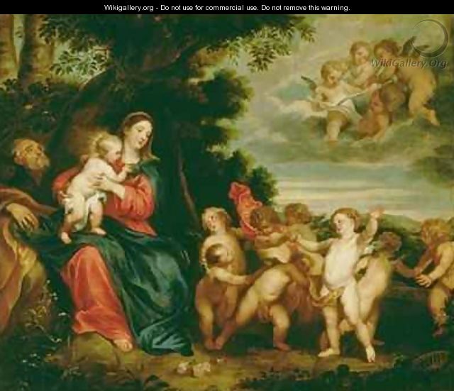 Rest on the Flight into Egypt - (after) Dyck, Sir Anthony van