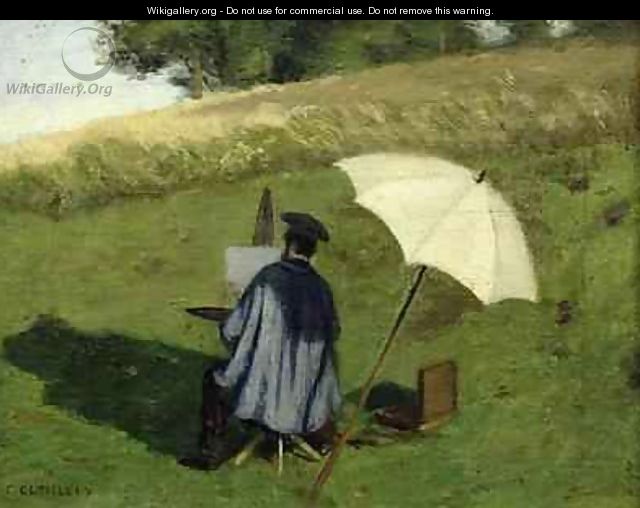 Desire Dubois Painting in the Open Air - Henri Joseph Constant Dutilleux