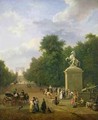 The Entrance to the Champs Elysees in 1830 - Eustache Francois Duval