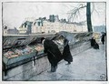 Bouquinistes along the left bank of the Seine near the Pont Neuf Paris - Georges Dupuis