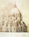 Florence Cathedral from the East from Fragments dArchitecture du Moyen Age et de la Renaissance - (after) Duquesne, Eugene