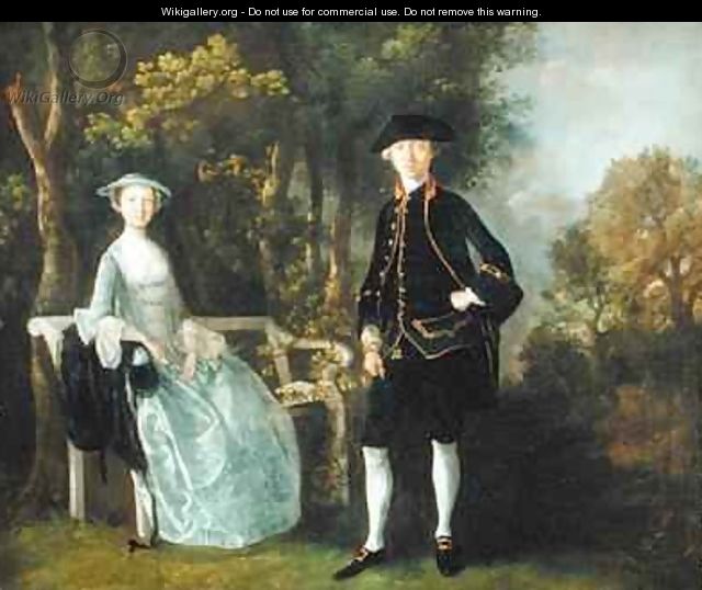 Lady Lloyd and her son Richard Savage Lloyd of Hintlesham Hall Suffolk - Thomas Gainsborough