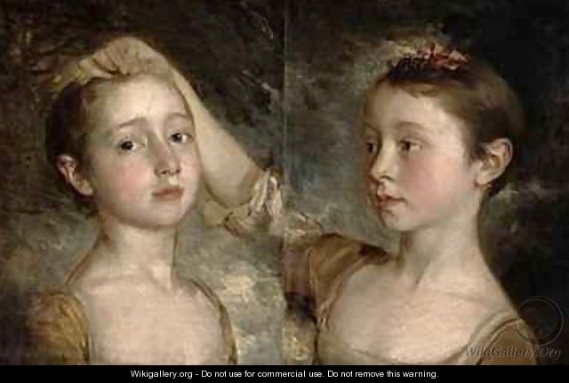 The Painters Daughters Mary and Margaret - Thomas Gainsborough