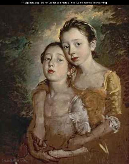 The Painters Daughters with a Cat - Thomas Gainsborough