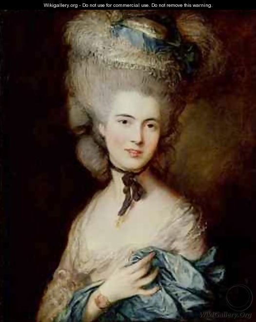 A Woman in Blue - Thomas Gainsborough