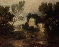 A Romantic Landscape - Thomas Gainsborough