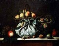 Baskets of Fruit Walnuts and Nuts in a Knapsack - Gagneux