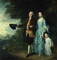 Mr and Mrs George Byam and their eldest daughter Selina - Thomas Gainsborough