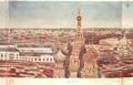 Panorama of Moscow depicting St Basils Cathedral - Gadolle