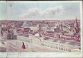 Panorama of Moscow depicting the department store Gum and the Bolshoi Theatre in Red Square - Gadolle