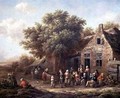 Peasants Merry Making outside an Inn - Barend Gael or Gaal