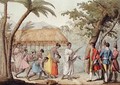 Captain Samuel Wallis 1728-1830 being received by Queen Oberea on the Island of Tahiti - Gallo Gallina
