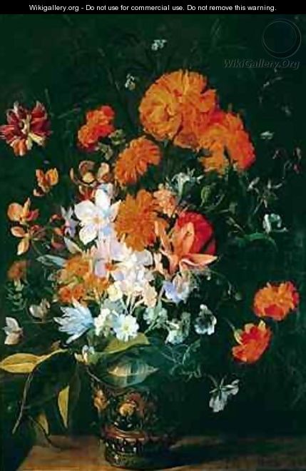 Vase of Flowers - Hieronymus Galle I