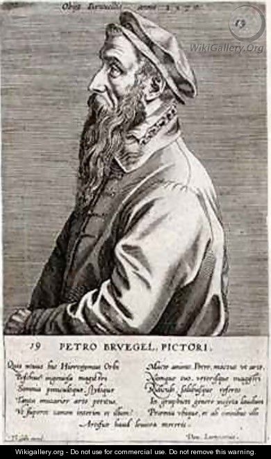 Portrait of Pieter Brueghel the Elder - Theodor Galle