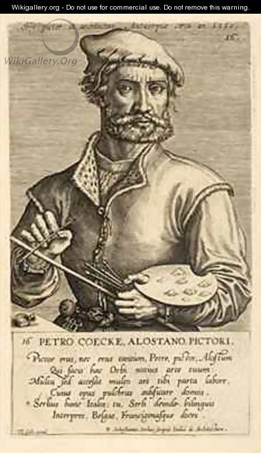 Portrait of Pieter Coecke van Aelst the Elder - Theodor Galle