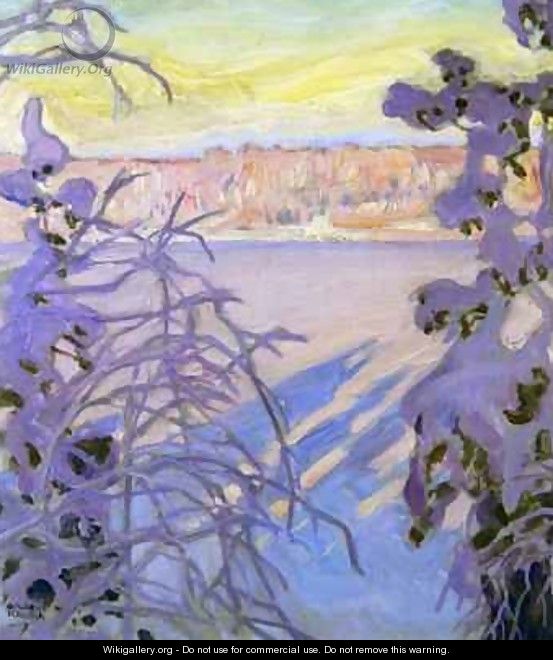 A Winter Landscape - Akseli Valdemar Gallen-Kallela