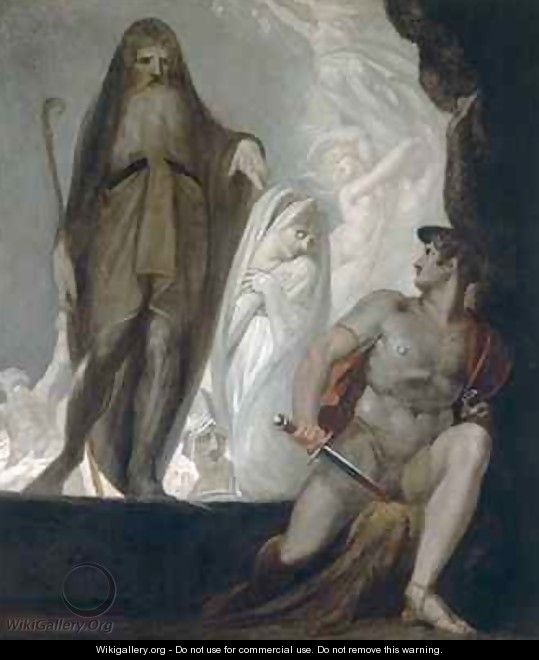 Teiresias foretells the future to Odysseus - Johann Henry Fuseli Teiresias foretells the future to Odysseus - Johann Henry Fuseli