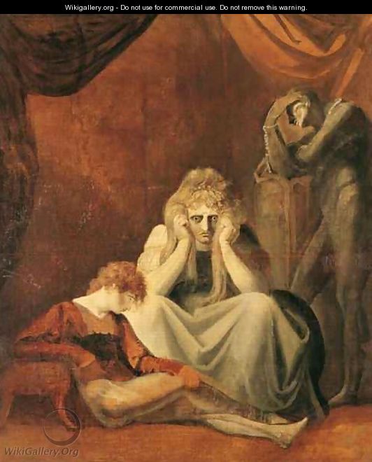 Here I and Sorrow Sit Act II Scene I of King John - Johann Henry Fuseli