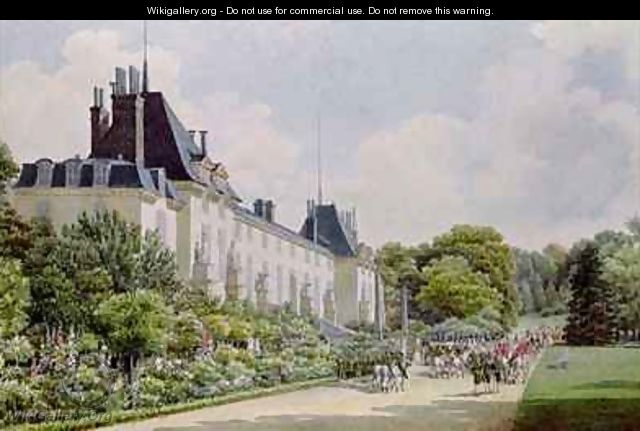 View of the Garden Facade of the Chateau - Auguste Simon Garneray