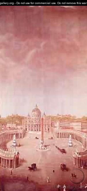 View of St Peters Rome - Auguste Simon Garneray