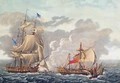 The Taking of the English Vessel The Java by the American Frigate The Constitution - (after) Garneray, Louis Ambroise