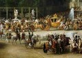 The Entry of Napoleon 1769-1821 and Marie Louise 1791-1847 into the Tuileries Gardens on the Day of their Wedding - Etienne-Barthelemy Garnier