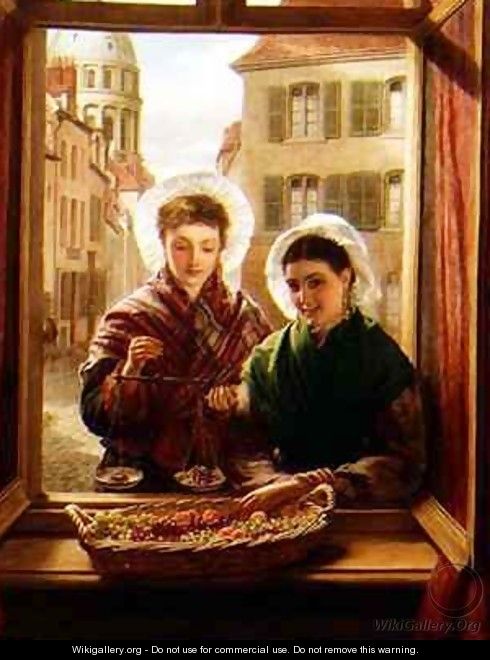 At my window Boulogne - William Powell Frith