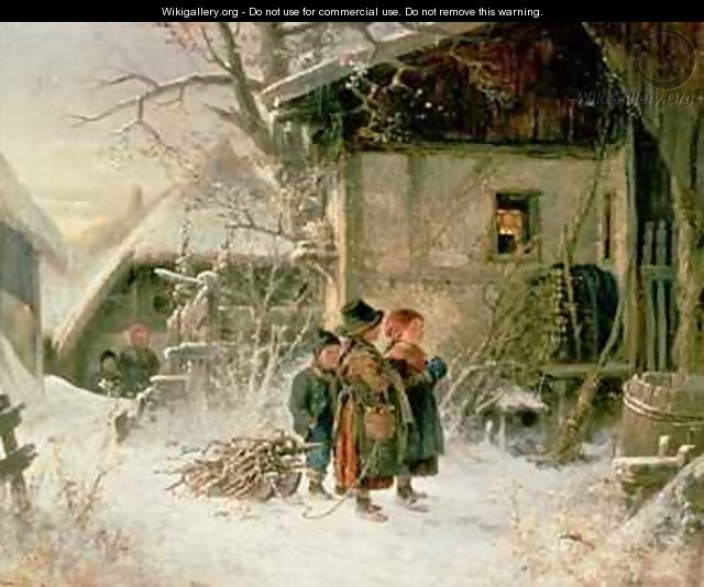 Children in the Snow - Bernard Frohlich