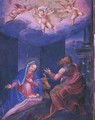 Nativity from a facsimile of the Breviary of King Philip II of Spain - Julian Fuente del Saz