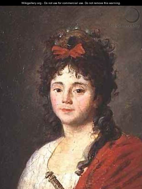 Portrait of Mademoiselle Maillard 1766-1818 as the Goddess of Reason at the Fete de lEglise de Notre Dame - Jean Francois Garneray